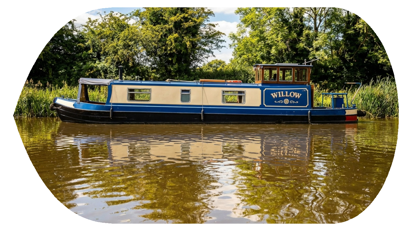 Boat image with corrected reflection